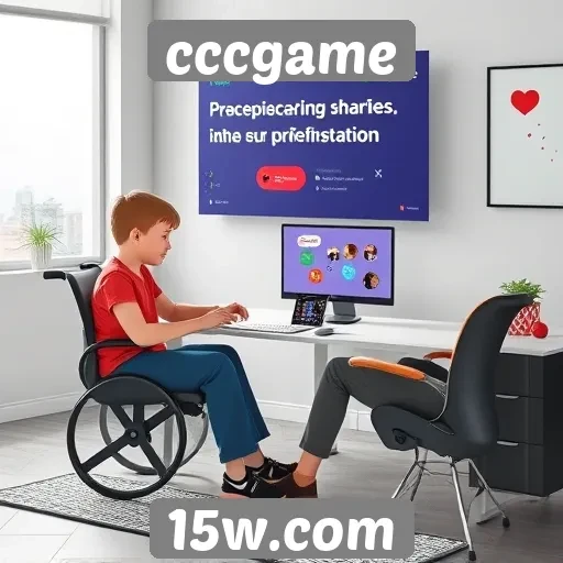 Acessibilidade e design do site cccgame para usuários